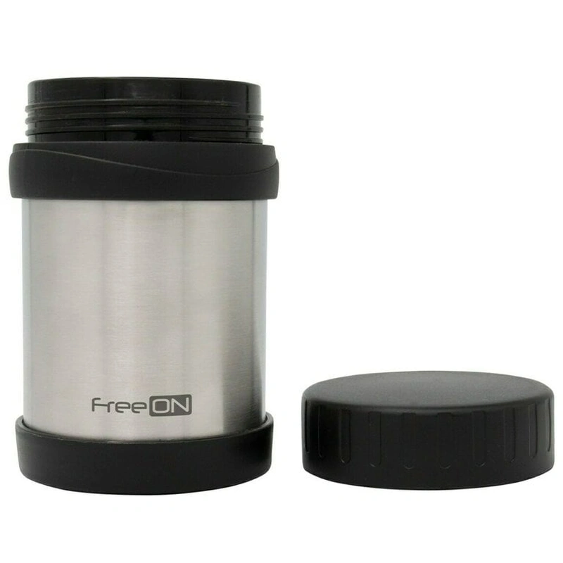 Ora mesei - Termos pentru mancare solida, Din otel inoxidabil, 350 ml, Gri