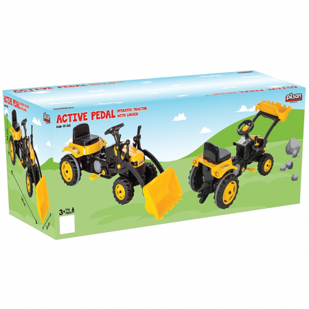 Tractor cu pedale Pilsan Active with Loader 07-315 yellow [4]
