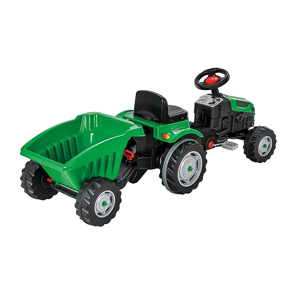 Tractor cu pedale si remorca Pilsan Active Verde [1]