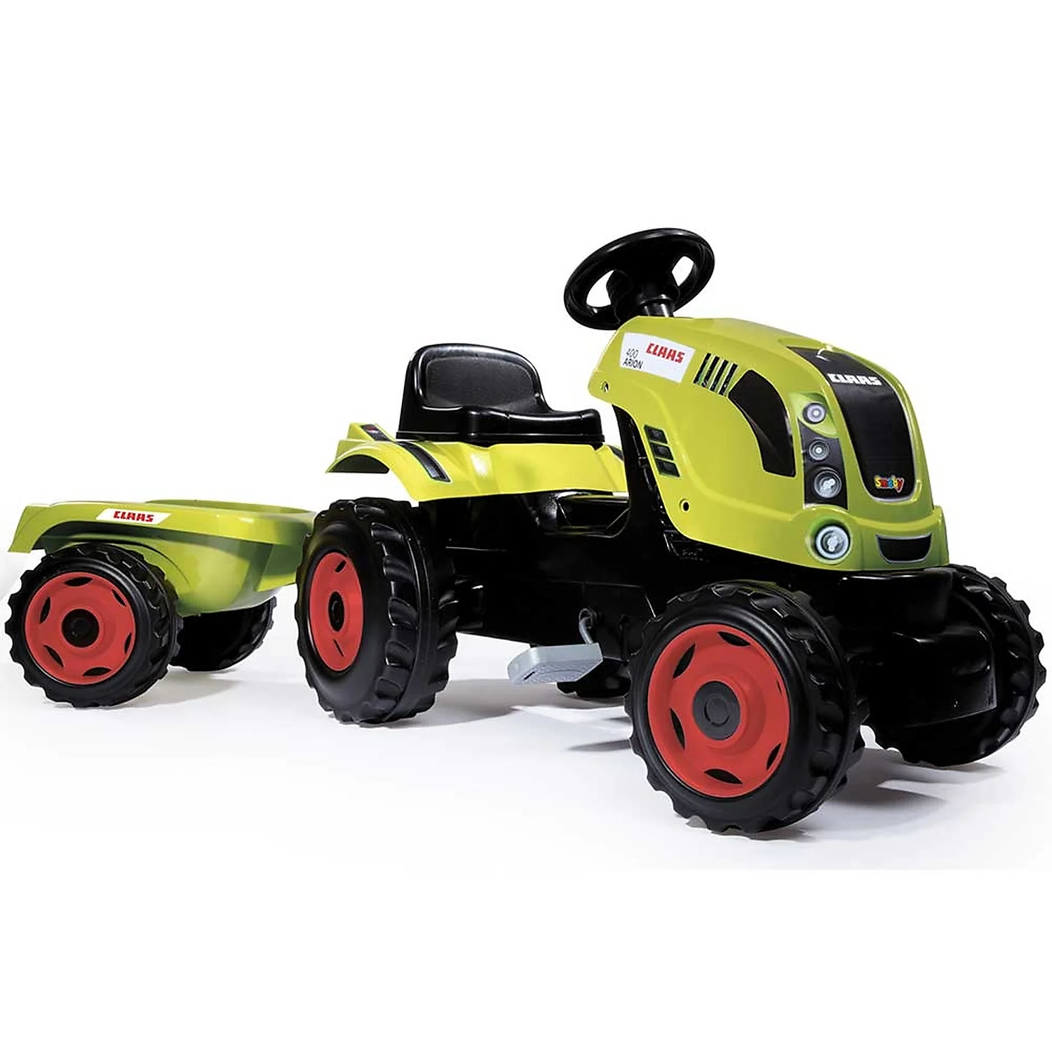 Tractoare copii - Tractor cu pedale si remorca Smoby Claas Farmer XL