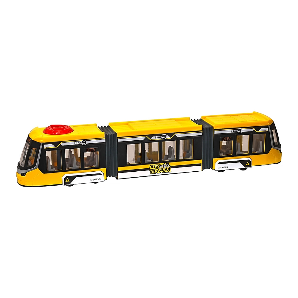 Masinute si camioane - Tramvai Dickie Toys Siemens City Tram 41,5 cm galben