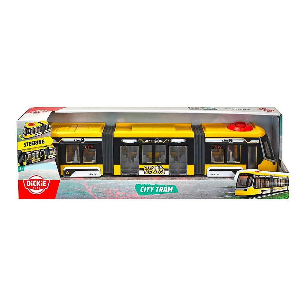 Tramvai Dickie Toys Siemens City Tram 41,5 cm galben [2]
