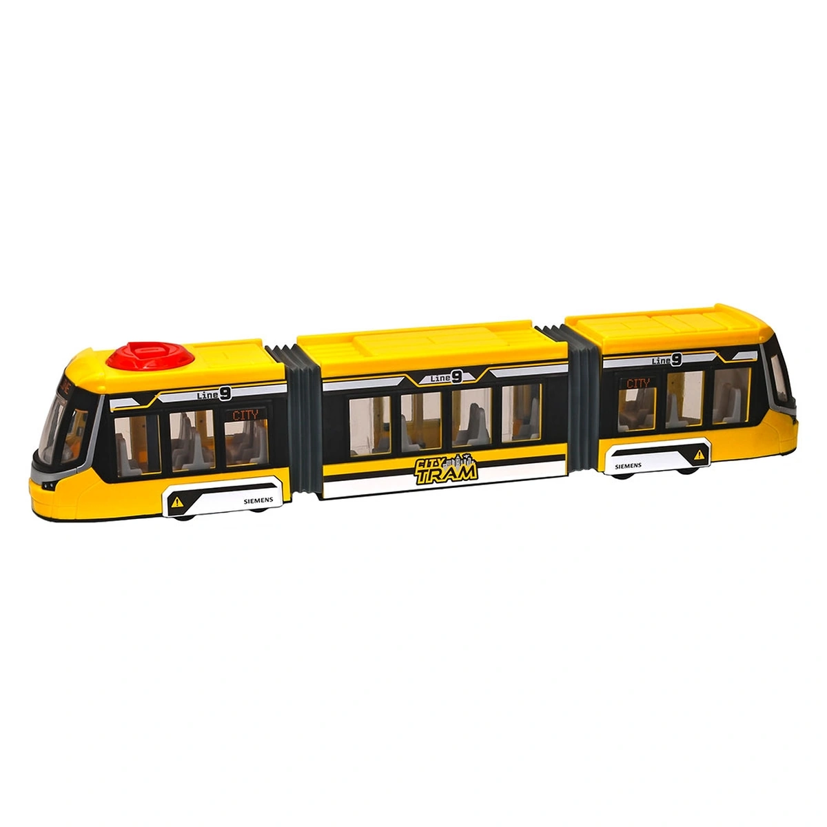 Masinute si camioane - Tramvai Dickie Toys Siemens City Tram 41,5 cm galben