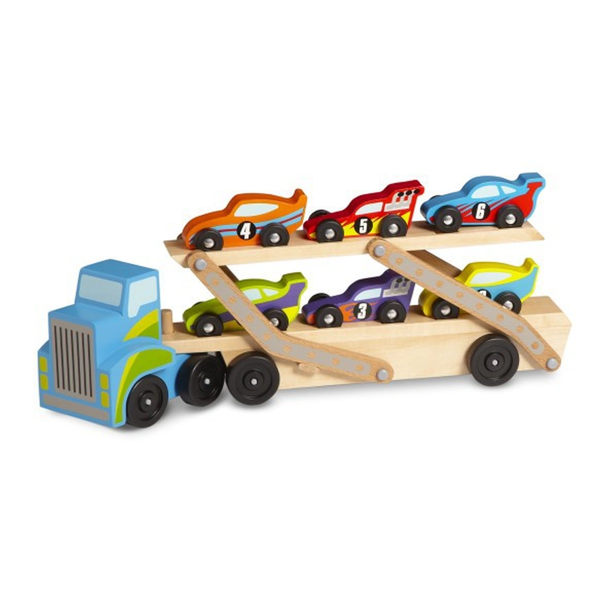 Masinute si camioane - Transportor de masini gigant Melissa and Doug