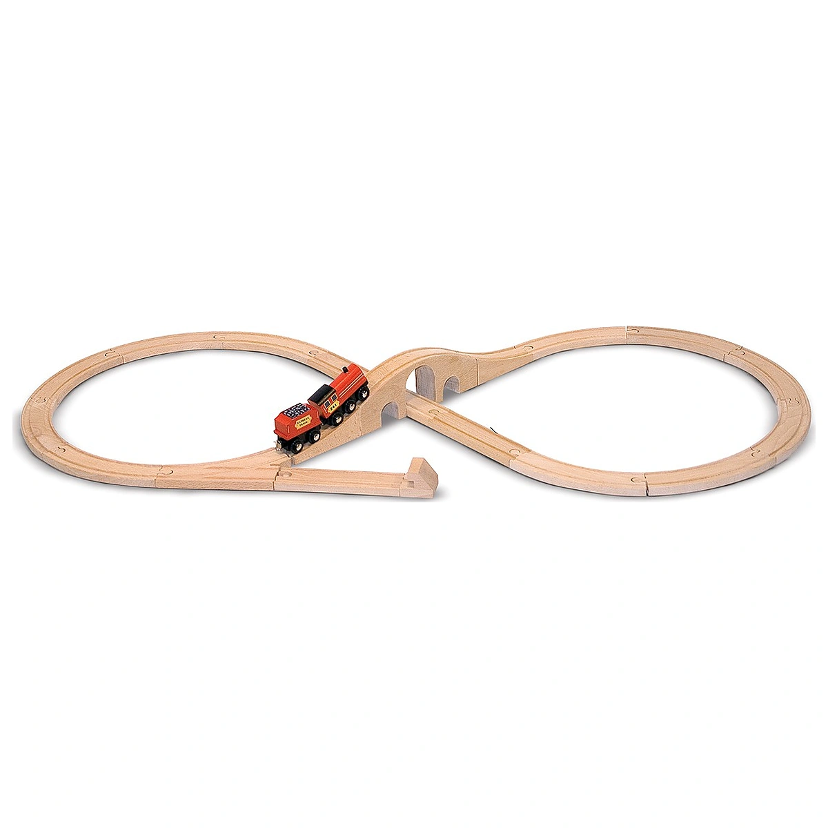 Trenulete si accesorii - Tren lemn si Circuit 8 Melissa and Doug