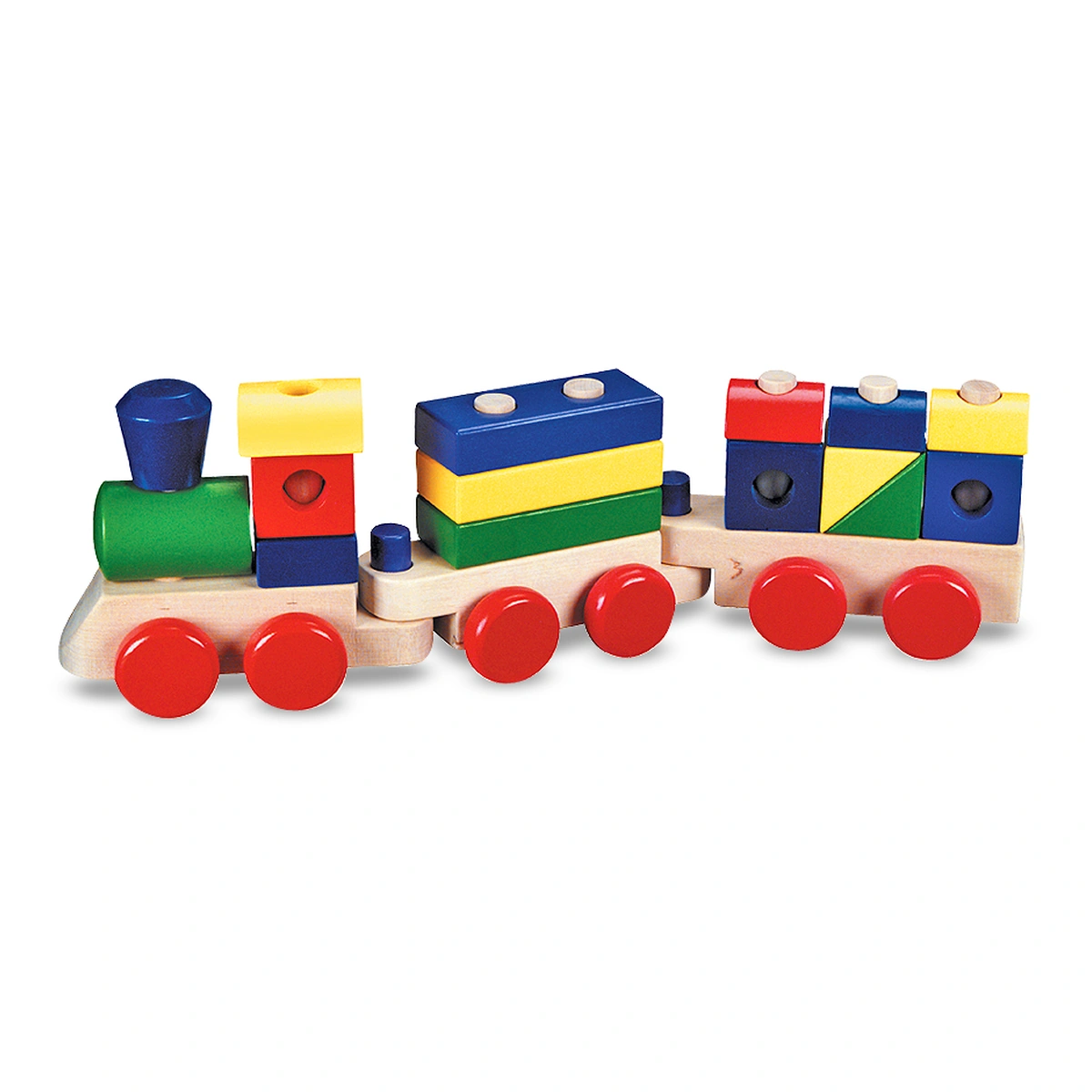 Jucarii - Trenulet din lemn de stivuit Melissa and Doug