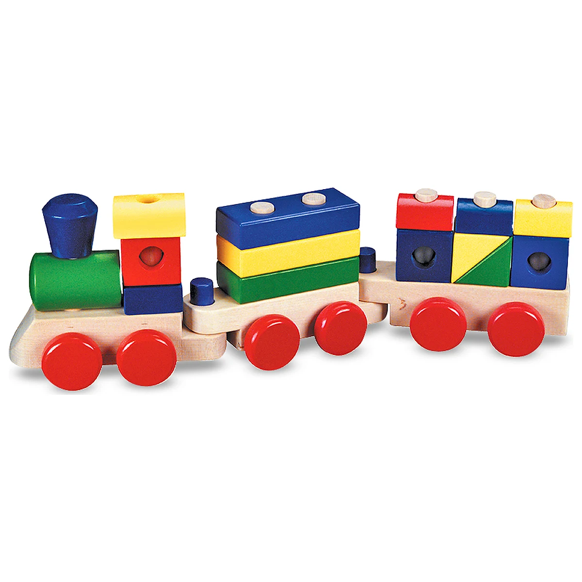 Jucarii - Trenulet din lemn de stivuit Melissa and Doug