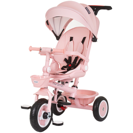 La plimbare - Tricicleta Chipolino Marathon, sezut rotativ, pozitii de inclinare, Flamingo