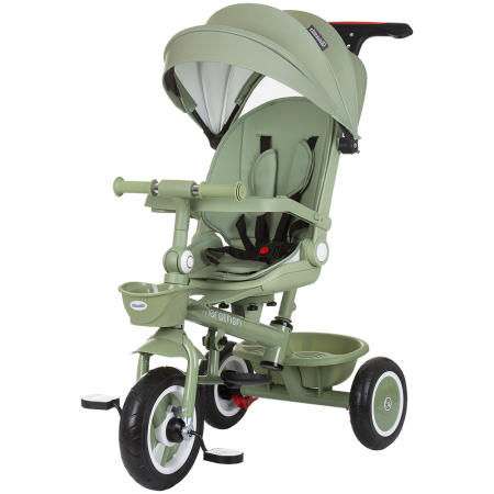 La plimbare - Tricicleta Chipolino Marathon, sezut rotativ, pozitii de inclinare, Pastel green