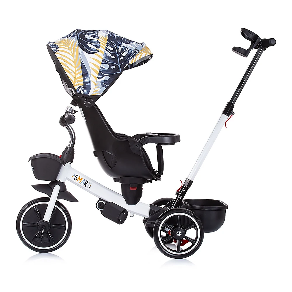 Tricicleta Chipolino Smart cu sezut reversibil, Black white [2]
