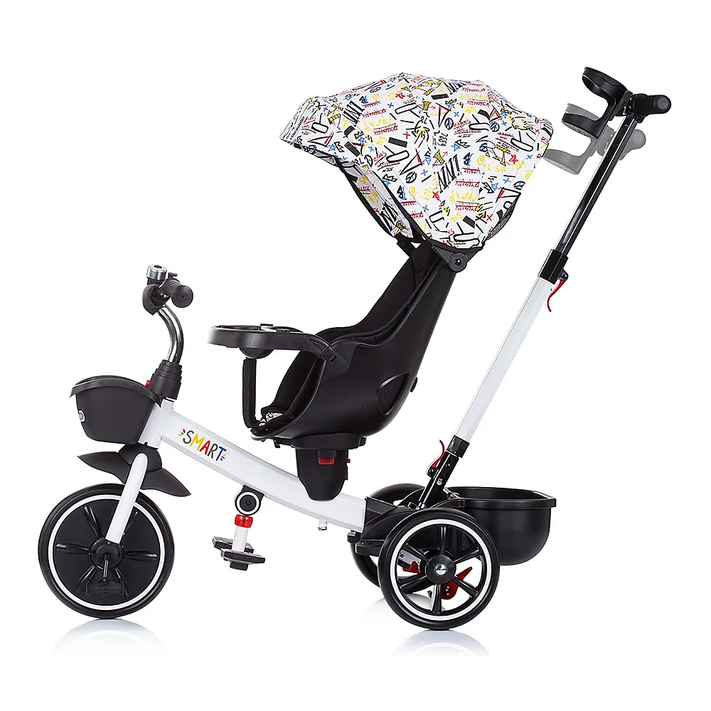 Tricicleta Chipolino Smart cu sezut reversibil, White [1]