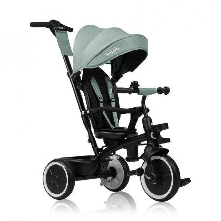 La plimbare - Tricicleta copii, Lionelo, Berry, 2 in 1, Multifunctionala, Scaun reversibil, Rotire 360 grade, Verde