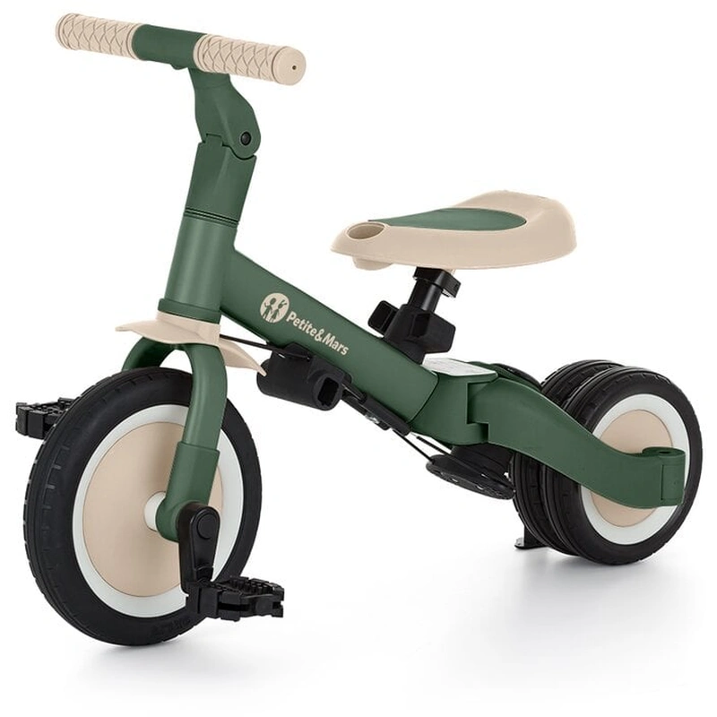 Tricicleta, Petite&Mars, Turbo, 5 in 1, Multifunctionala, 1.5-5 ani, Verde [8]