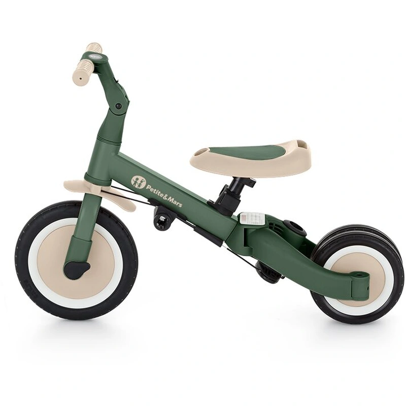 Tricicleta, Petite&Mars, Turbo, 5 in 1, Multifunctionala, 1.5-5 ani, Verde [13]