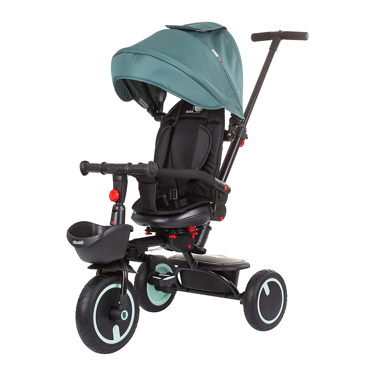 Triciclete - Tricicleta pliabila Chipolino Quick Fold cu sezut reversibil aloe