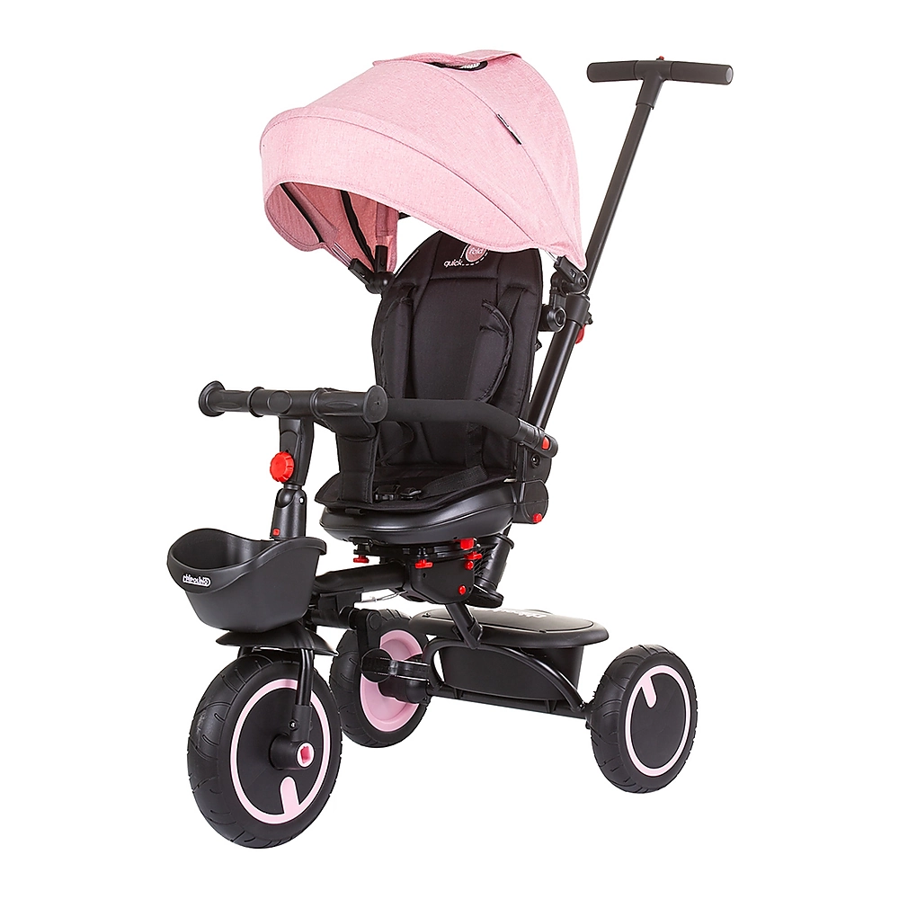 Triciclete - Tricicleta pliabila Chipolino Quick Fold cu sezut reversibil rose water