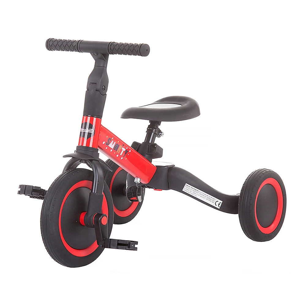 Triciclete - Tricicleta si bicicleta Chipolino Smarty 2 in 1 red