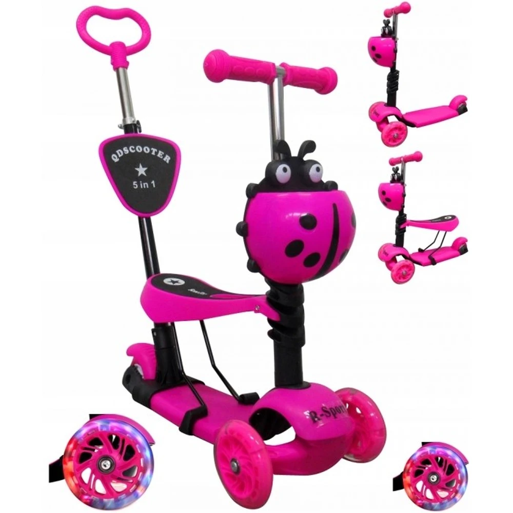 Trotinete - Trotineta 5 in 1 R-Sport H3 - Roz