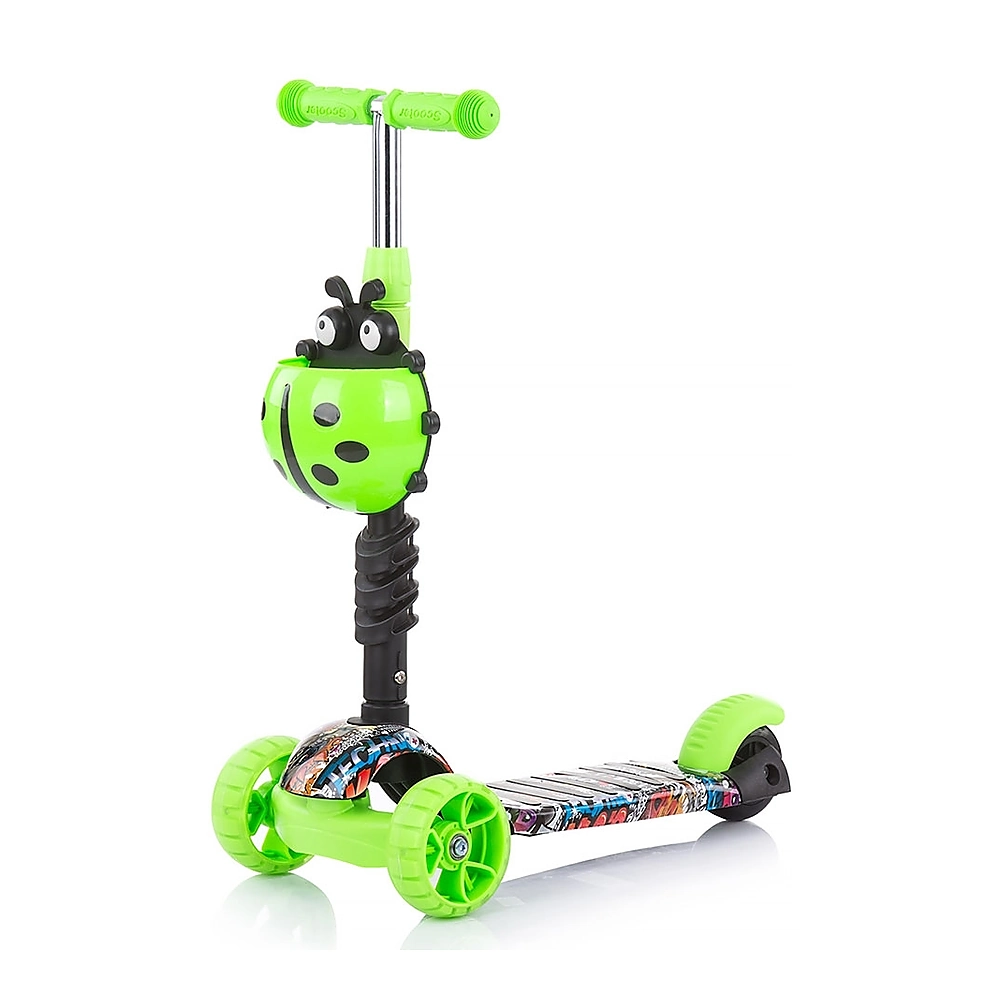Trotineta Chipolino Kiddy Evo 3 in 1 cu maner green graffiti [7]