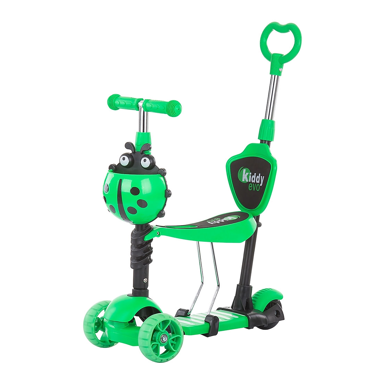 Trotinete - Trotineta Chipolino Kiddy Evo 3 in 1 cu maner lime