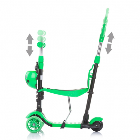 Trotineta Chipolino Kiddy Evo 3 in 1 cu maner lime [2]