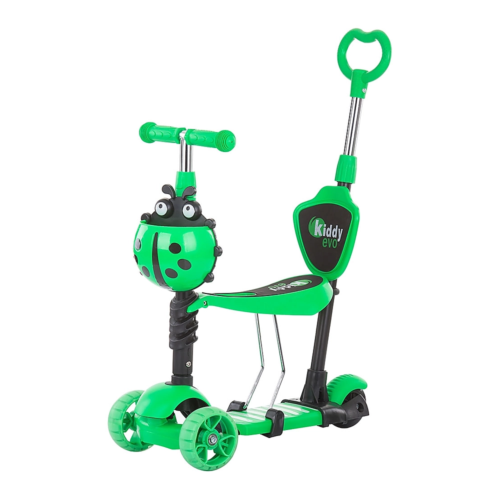 La plimbare - Trotineta Chipolino Kiddy Evo 3 in 1 cu maner lime