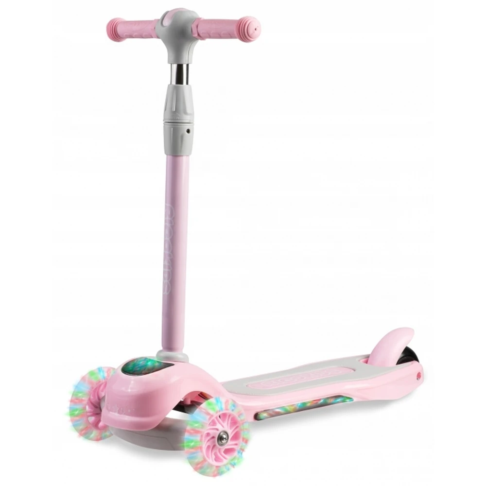 Trotinete - Trotineta copii Ricokids Piko – Roz, roti LED, ghidon reglabil