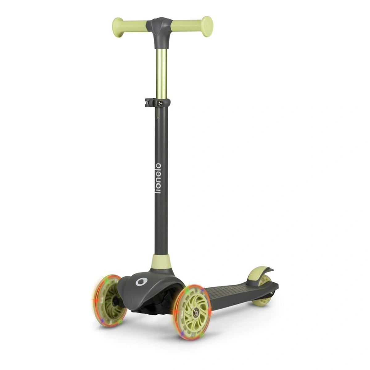 Trotinete - Trotineta, Lionelo, Jessy, Pana la 50 Kg, lumini LED, 3 ani+, Verde