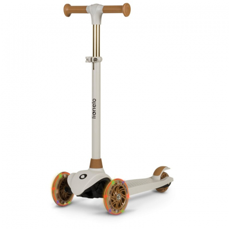 Trotinete - Trotineta, Lionelo, Jessy, Pana la 50 Kg, lumini LED, 3 ani+, Maro