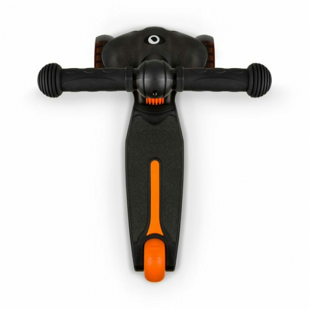 Trotineta, Lionelo, Timy, Copii, Ultrapliabila, Pana la 50 Kg, Lumini LED, 3 ani+, Portocaliu/Negru [6]