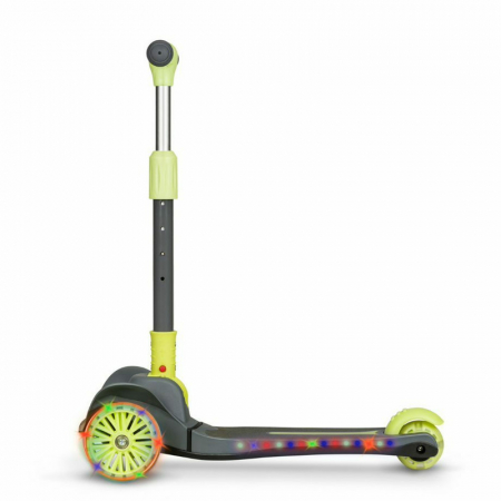 Trotineta, Lionelo, Timy, Copii, Ultrapliabila, Pana la 50 Kg, lumini LED, 3 ani+, Verde [2]