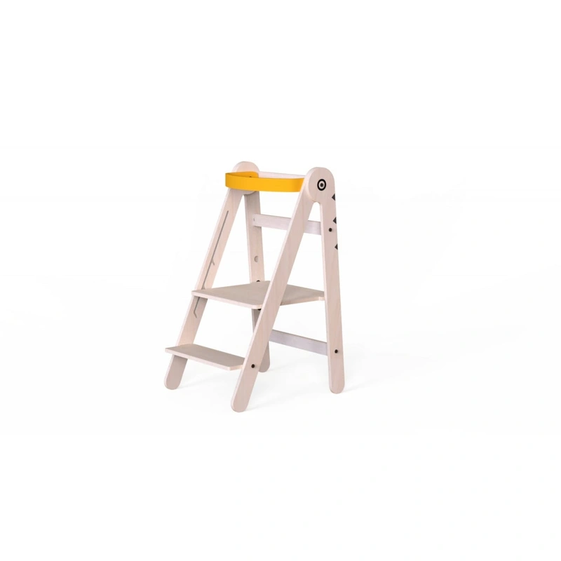 Turnuri de invatare - Turn de invatare pliabil MamaToyz Learning Tower din lemn, Galben