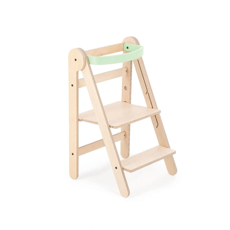 Turnuri de invatare - Turn de invatare pliabil MamaToyz Learning Tower din lemn, Verde