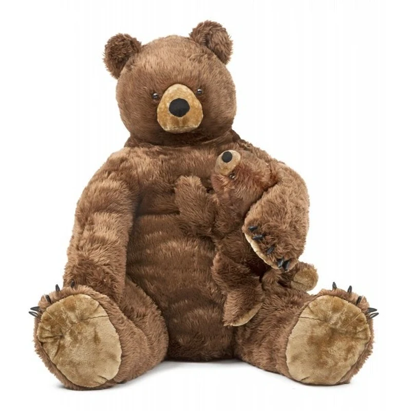 Jucarii de plus - Urs brun cu pui din plus Melissa and Doug