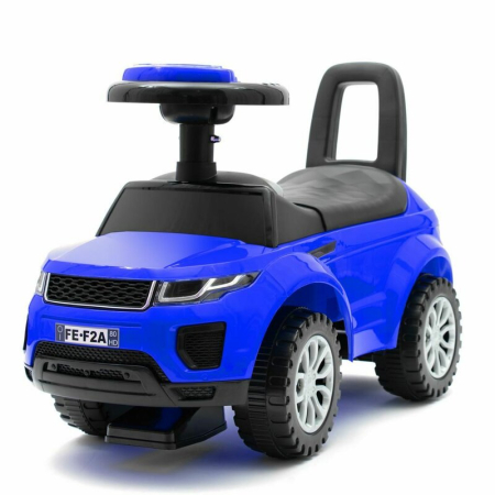 Masinute de impins pentru copii - Vehicul ride-on, Baby Mix, SUV, Pana la 27 kg, Cu spatiu de depozitare, Cu melodii, 12-36 luni, Blue
