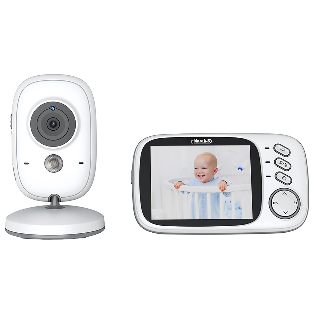 Monitorizarea bebelusului - Video monitor Chipolino Polaris silver