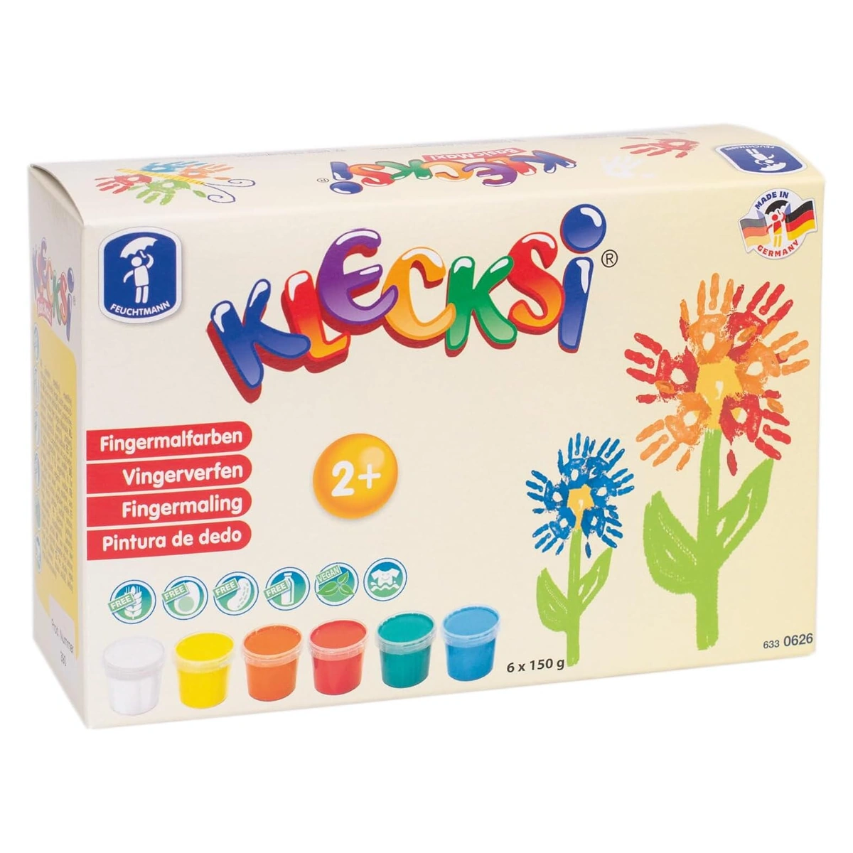 Desen, pictura si modelare - Vopsea pentru pictura cu degetele - MAXI