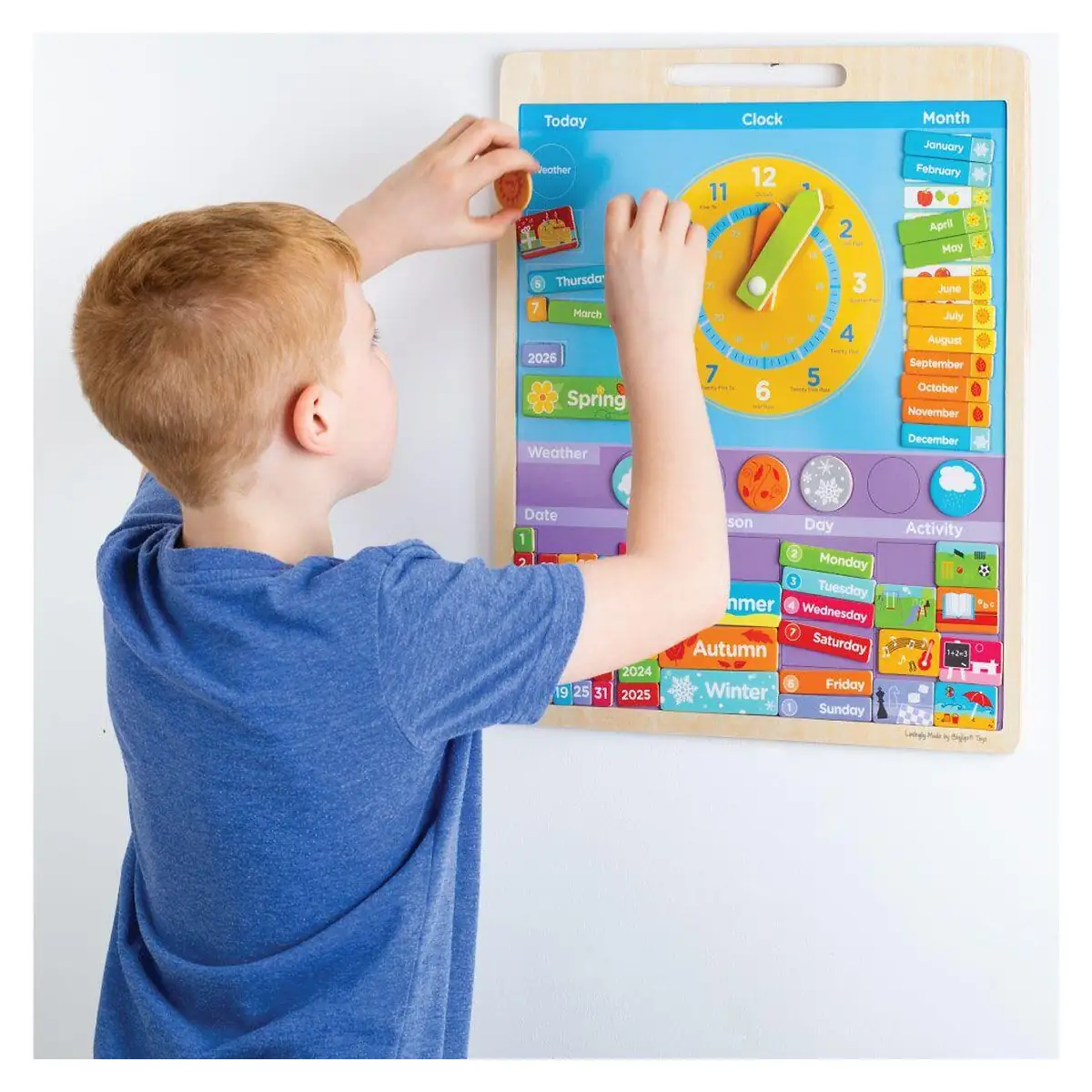 Vremea - Calendar magnetic in limba engleza BIGJIGS Toys 8 ani [6]