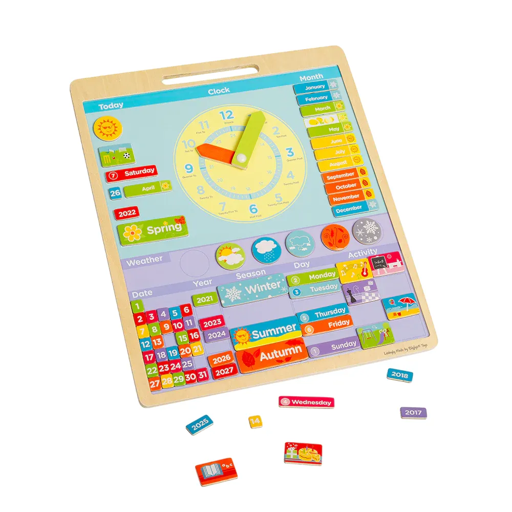 Calendar magnetic Vremea engleza BIGJIGS pentru copii [1]