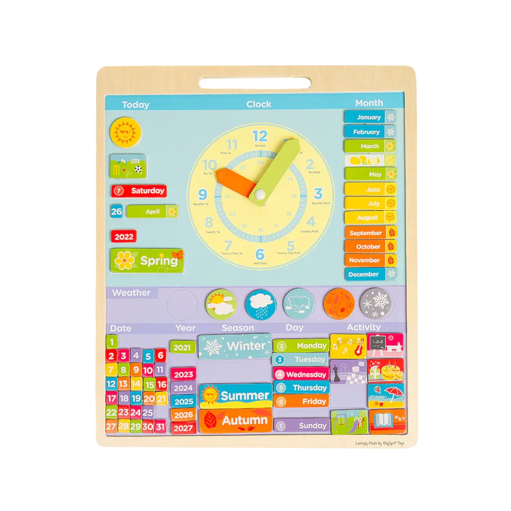 Jucarii educative - Calendar magnetic Vremea engleza BIGJIGS pentru copii