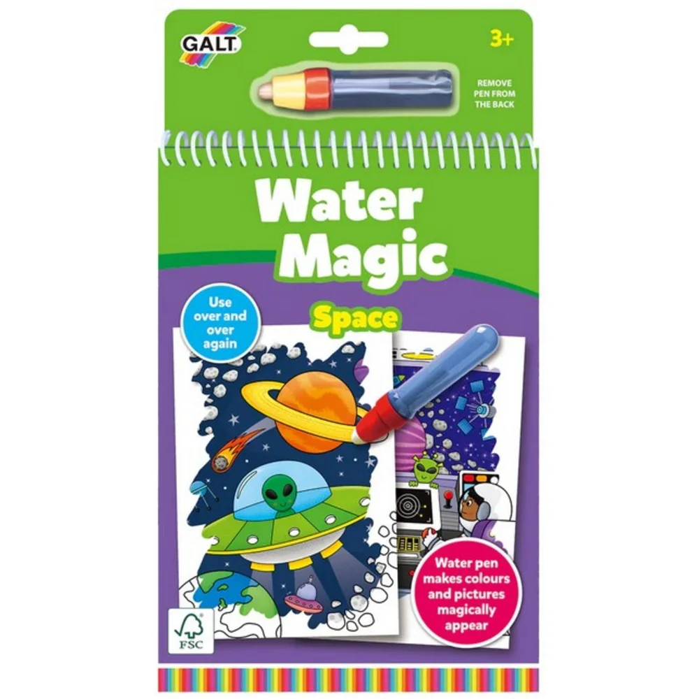 Jocuri si creativitate - Water magic: Carte de colorat Spatiul cosmic