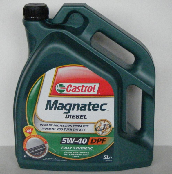 Castrol Magnatec Diesel 5W-40 DPF, 4 X 5 LT ACEA C3;API SM/CF ;dexos2 VW 505 00/ 505.01;MB 229.31 [1]