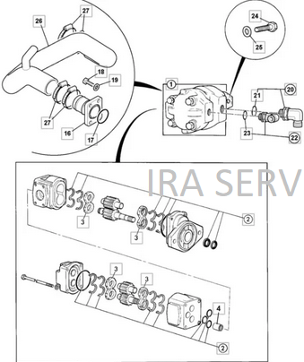 Pompa hidraulica JCB 3CX [2]