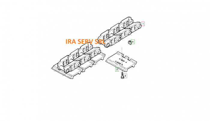 Lant 52 zale pentru excavator Liebherr R964 C cod : 5611334 [3]