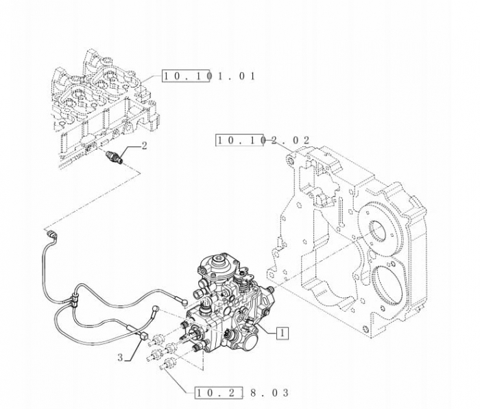 Pompa injectie buldoexcavator Case 580 SR cod 0460424424 [2]