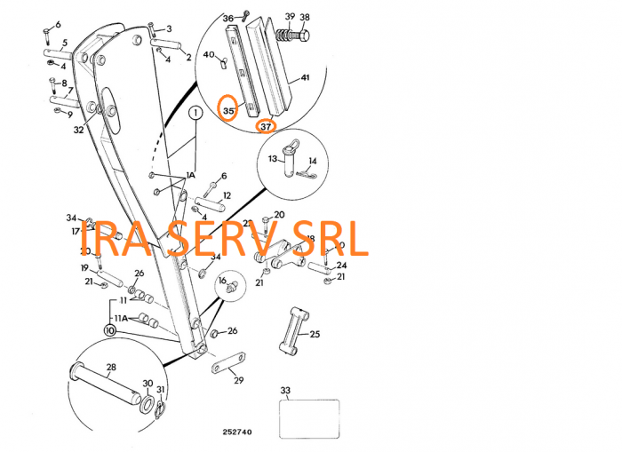 Set patine brat extensibil buldoexcavatoare Jcb 3CX si 4CX [2]