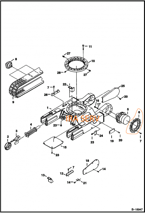 Sprocket Bobcat  pentru Bobcat 320 [2]