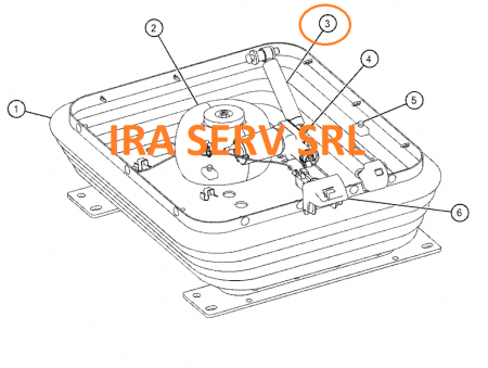PIESE CATERPILLAR - Amortizor scaun incarcator frontal Caterpillar 938 K cod :4245302
