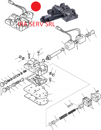 PIESE KOMATSU - Distribuitor hidraulic  transmisie  Komatsu cod : CA0641986