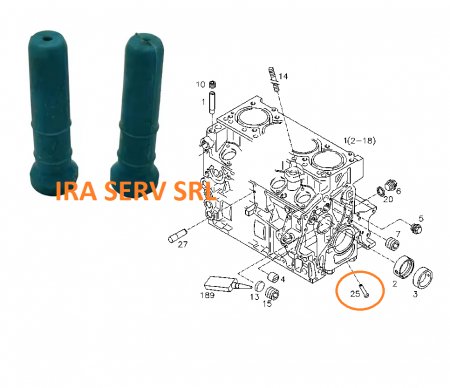 PIESE CATERPILLAR - Diuza racire piston motor Deutz